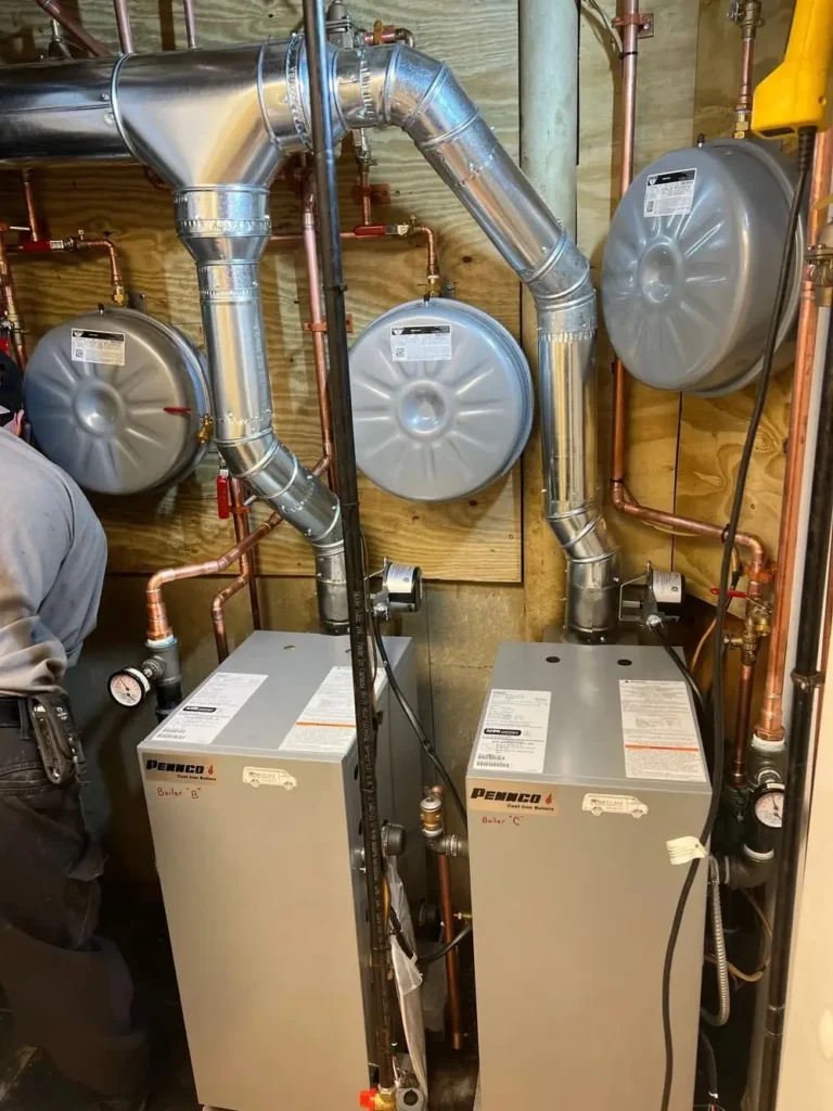 Boiler unit serviced in a Maryland home
